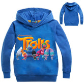 New Arrivals Trolls Sweatshirt Kids Poppy Clothes Girls Cartoon Hoodies-TB01014-Veeddydropshipping